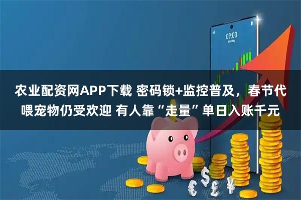 农业配资网APP下载 密码锁+监控普及，春节代喂宠物仍受欢迎 有人靠“走量”单日入账千元